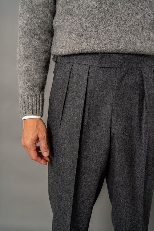 Pantalone Flanella Grigio