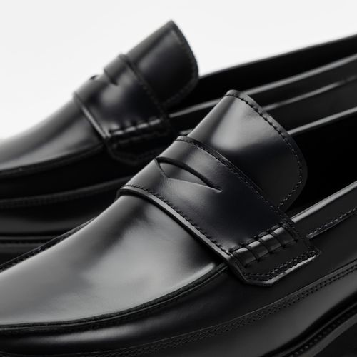 Penny Loafer in Pelle Nera