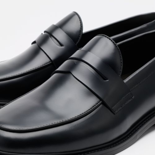 Penny Loafer in Pelle Nera