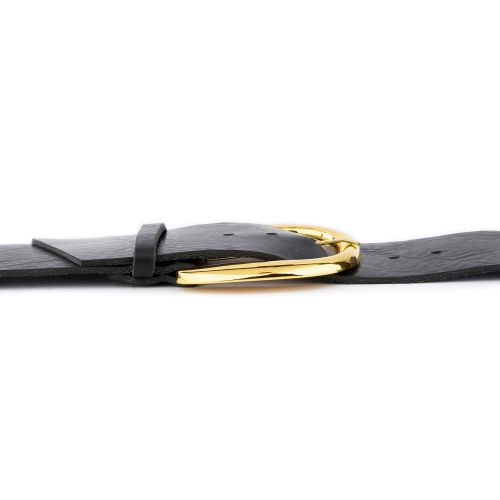 Cintura in Pelle Fibbia Oro