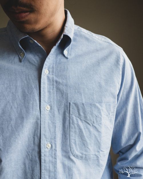 Camicia Oxford Button-Down Azzurra